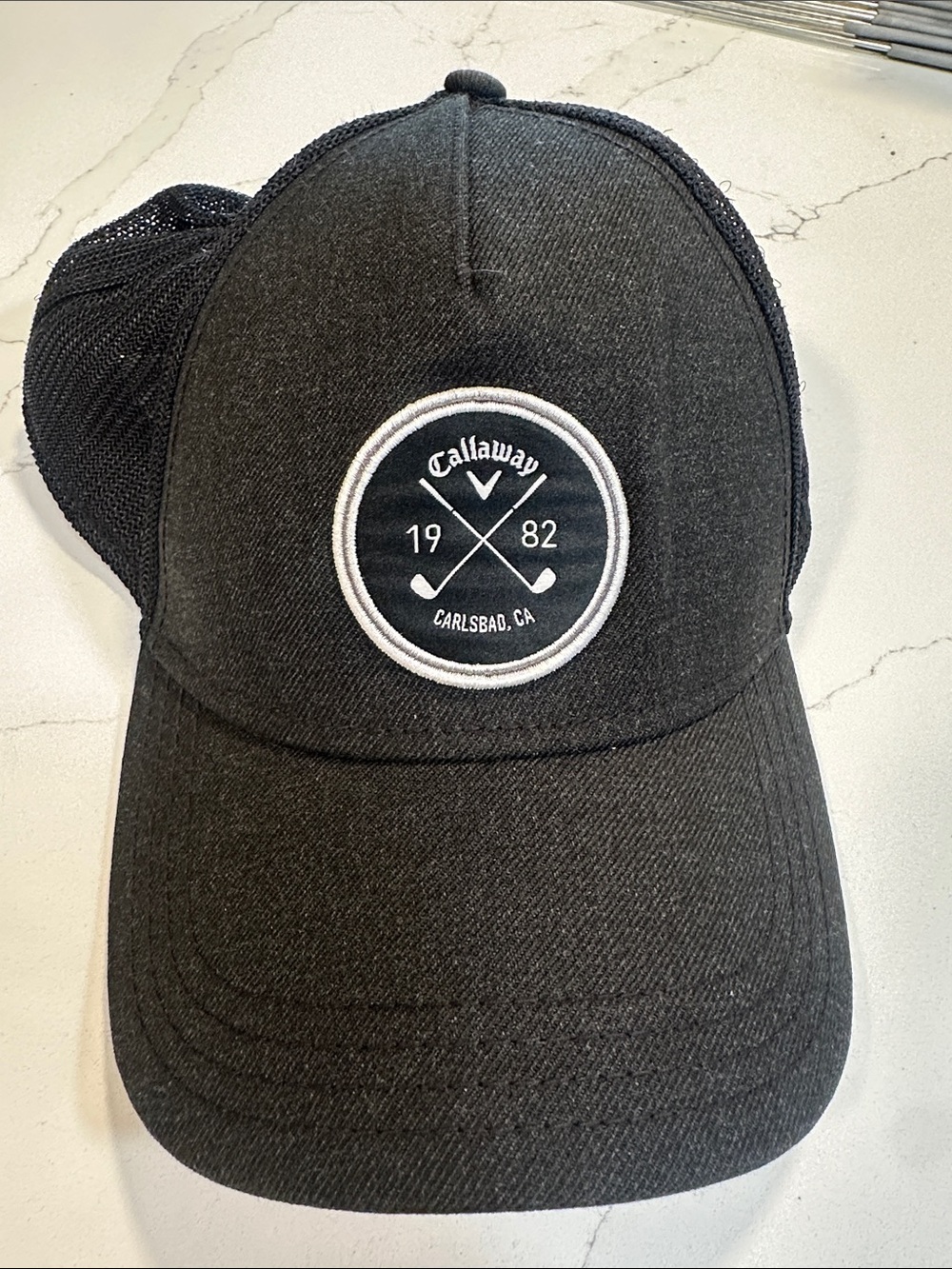 Callaway Black and White Golf Trucker Hat
